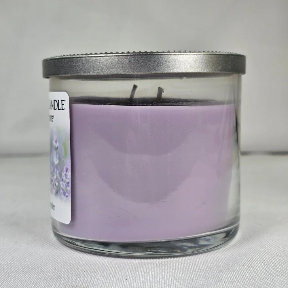 Yankee Candle Simply Home Silver Lavender 2-Wick Scented Jar Candle 10 oz NEW